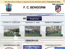 Tablet Screenshot of fcbenidorm.com